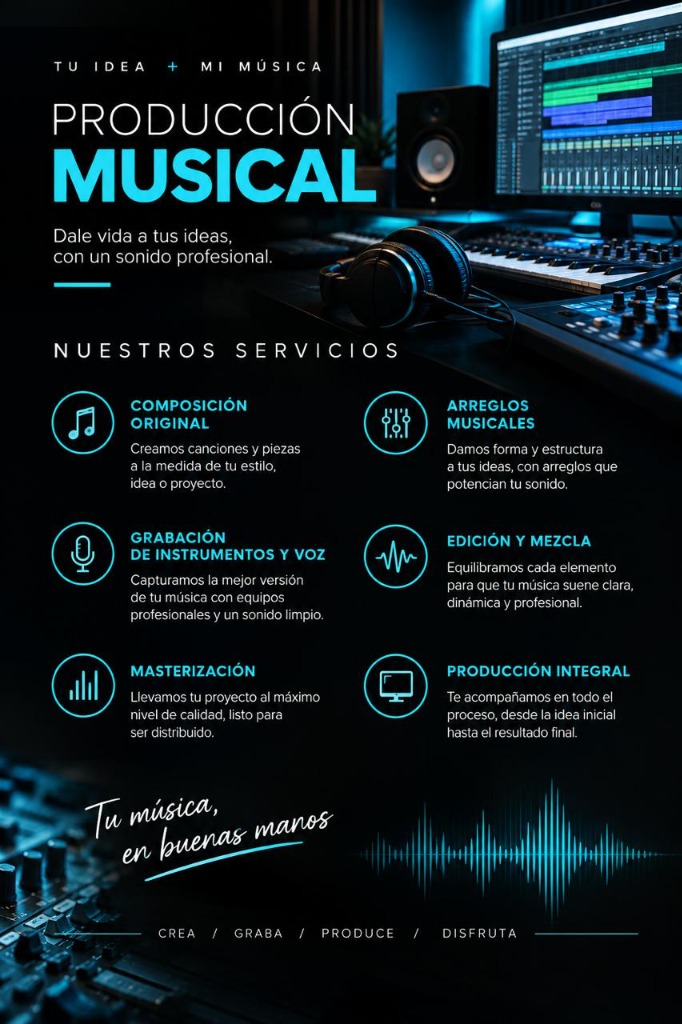 Folleto Oficial de Producción Musical - Tomás Eugenin